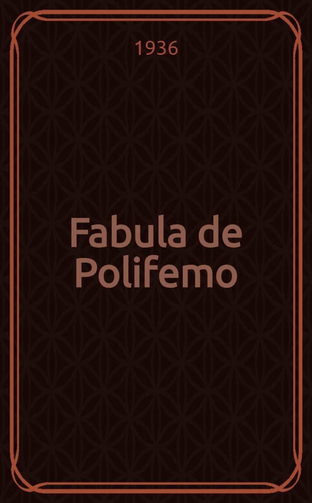 Fabula de Polifemo
