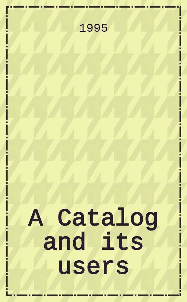 A Catalog and its users : A Symp. on the Uppsala C Coll. of medieval ms