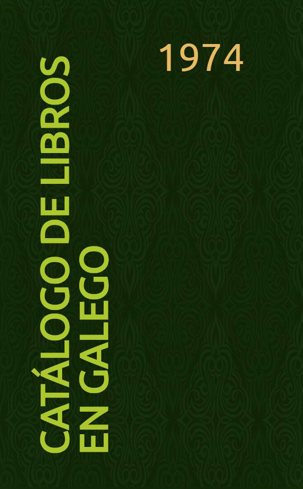 Catálogo de libros en galego
