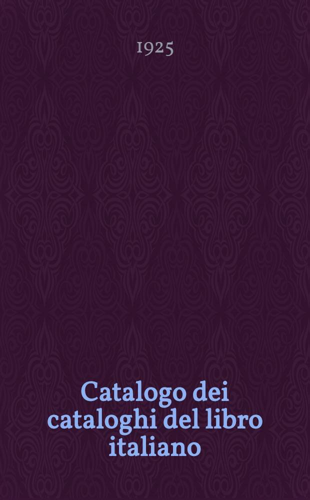 Catalogo dei cataloghi del libro italiano : 1923