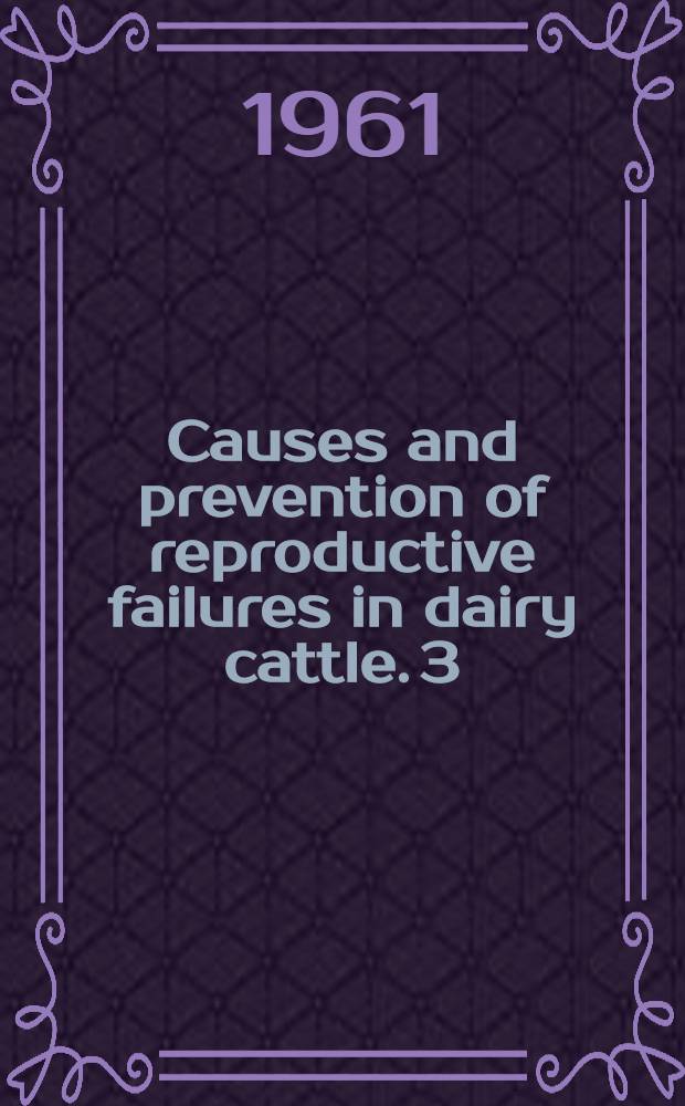 Causes and prevention of reproductive failures in dairy cattle. 3 : Influence of underfeeding and overfeeding from birth to 80 weeks of age growth, sexual development and semen production of Holstein bulls