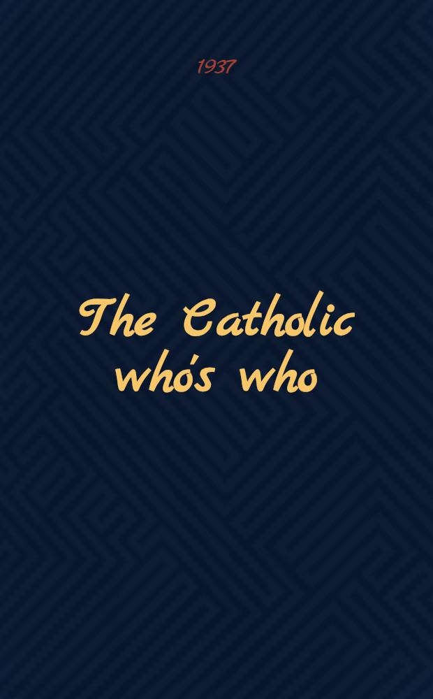 The Catholic who's who