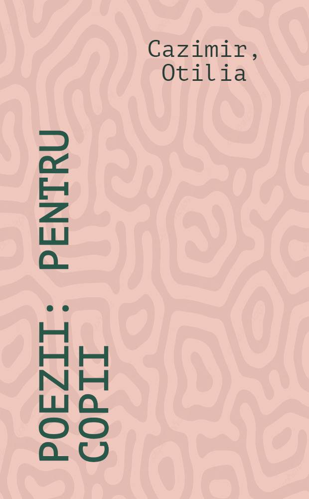 Poezii : Pentru copii