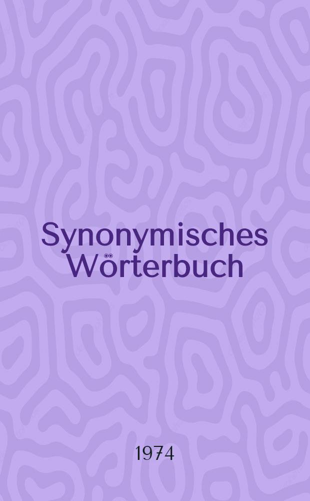 Synonymisches Wörterbuch