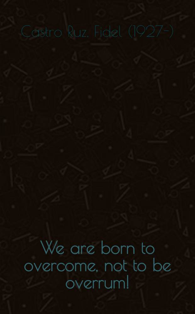 We are born to overcome, not to be overrum! : Close of 6th Congr. of the Federation of students intermediate education (FEEM)