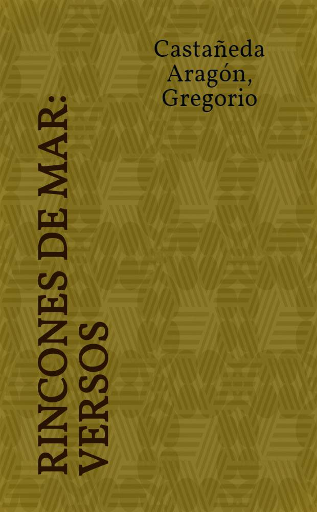 Rincones de mar : Versos