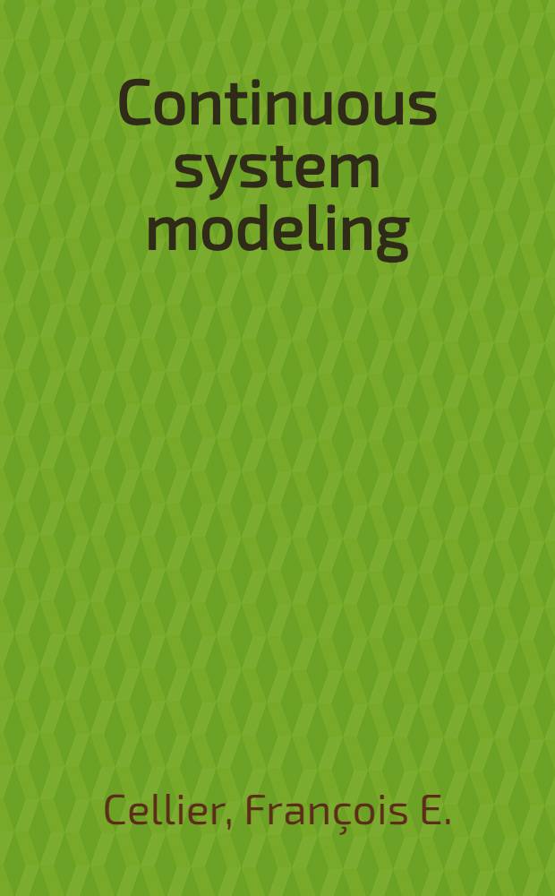 Continuous system modeling
