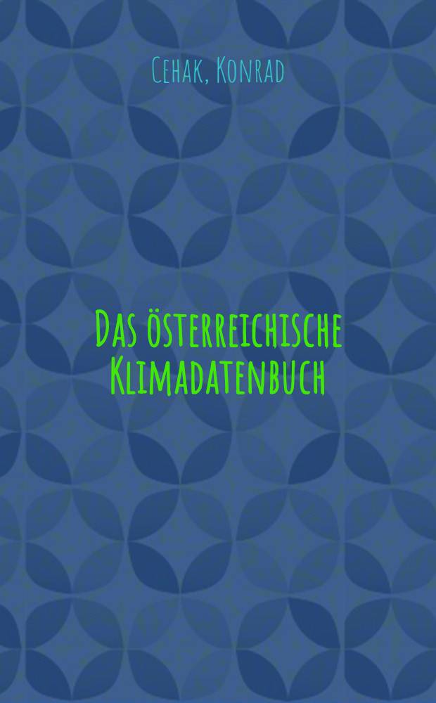 Das österreichische Klimadatenbuch