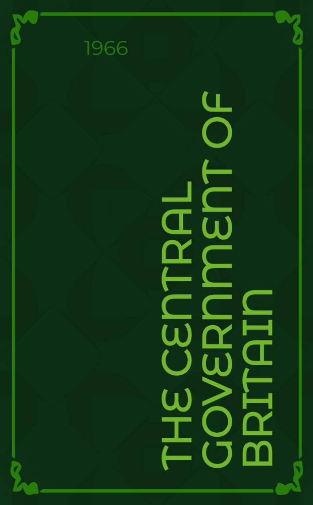 The Central government of Britain