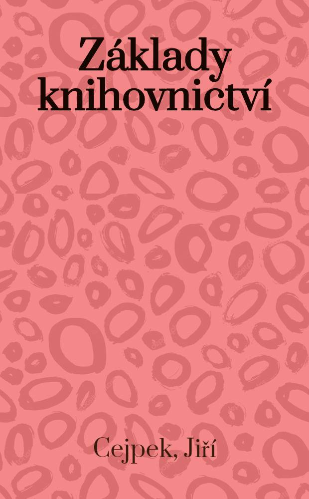 Základy knihovnictví