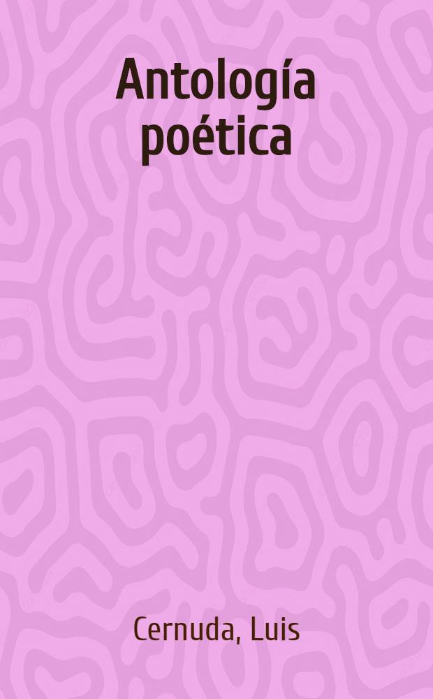 Antología poética