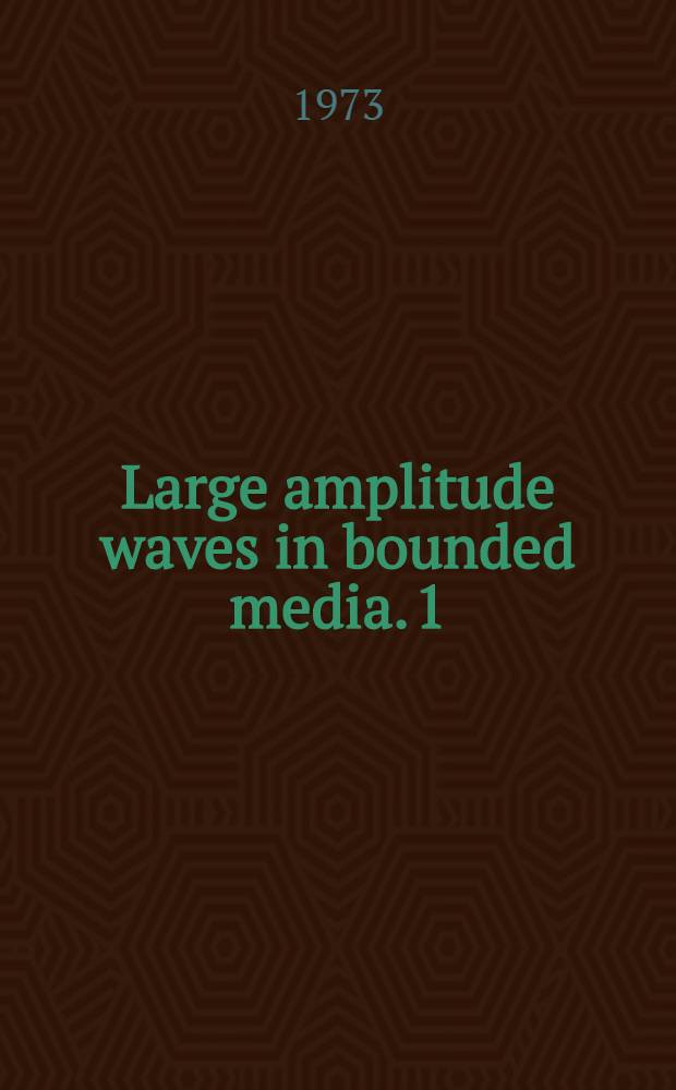 Large amplitude waves in bounded media. 1 : Reflexion and transmission of large amplitude shock-less pulses at an interface