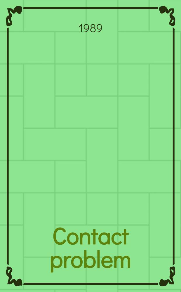 Contact problem