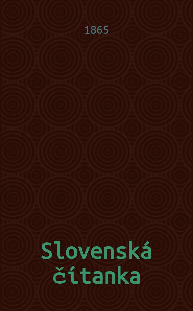 Slovenská čítanka