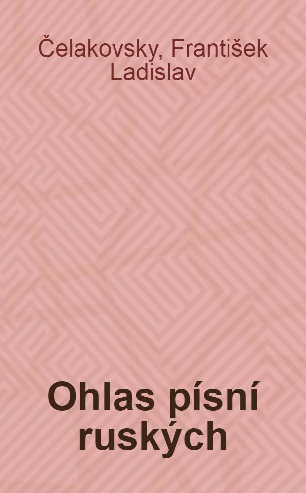 Ohlas písní ruských