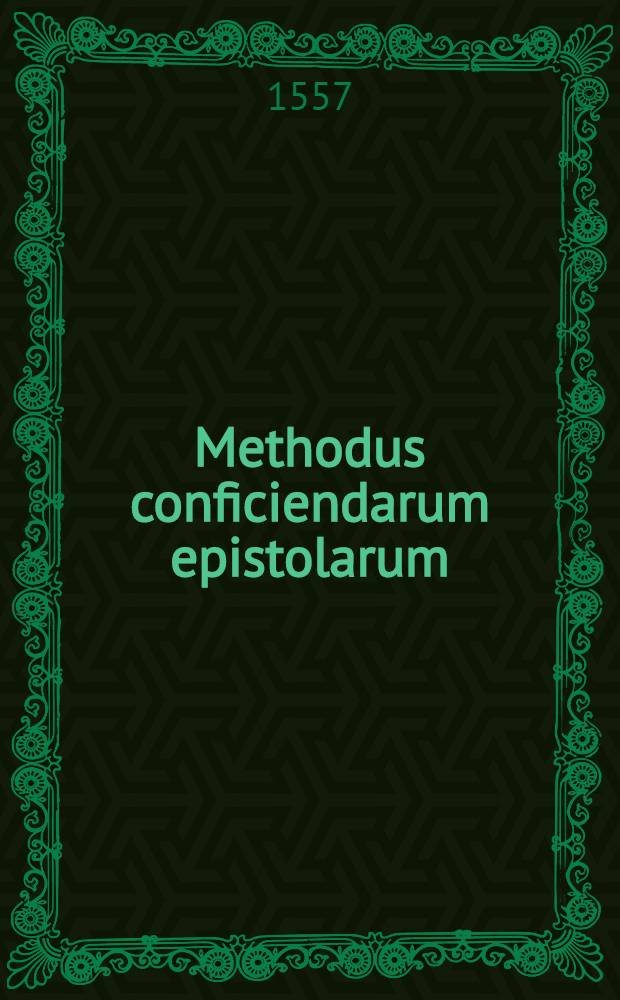 Methodus conficiendarum epistolarum