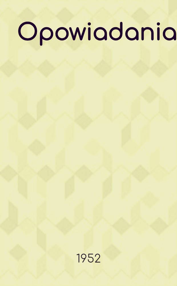 Opowiadania