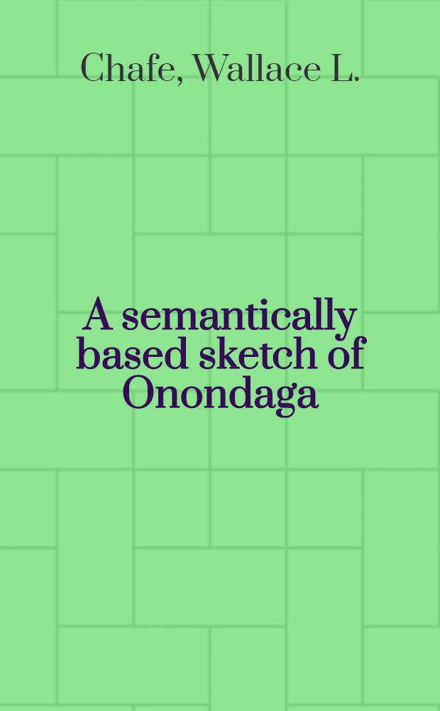 A semantically based sketch of Onondaga