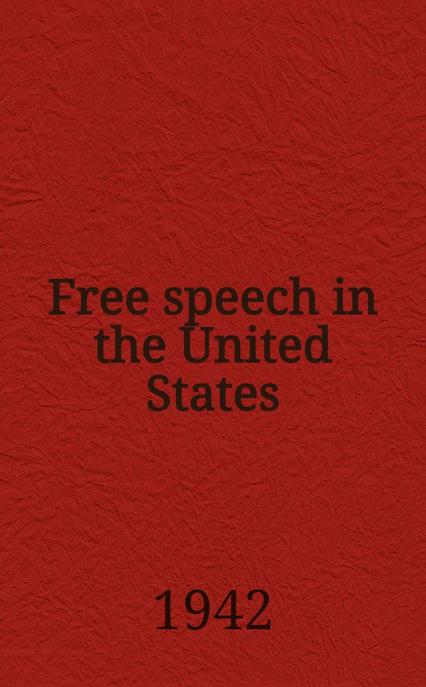 Free speech in the United States