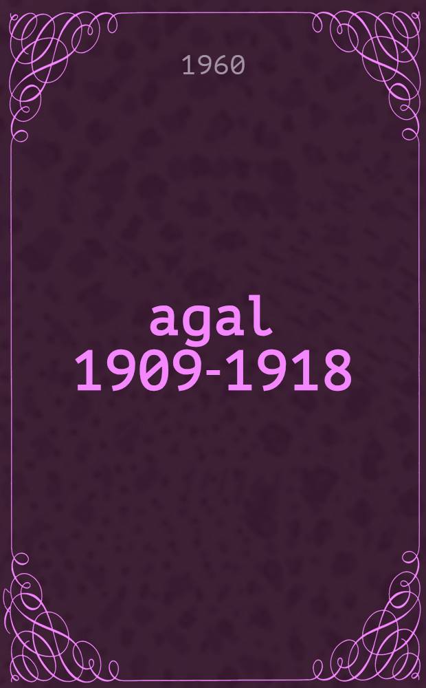Šagal 1909-1918