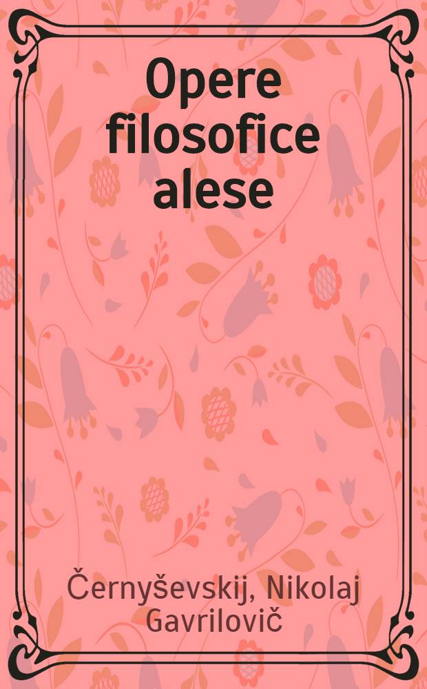 Opere filosofice alese