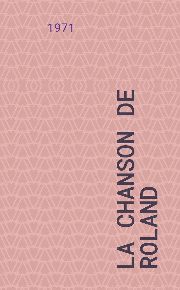 La Chanson de Roland