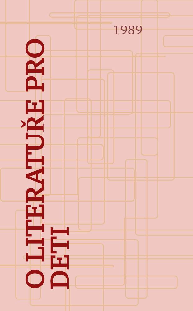 O literatuře pro deti