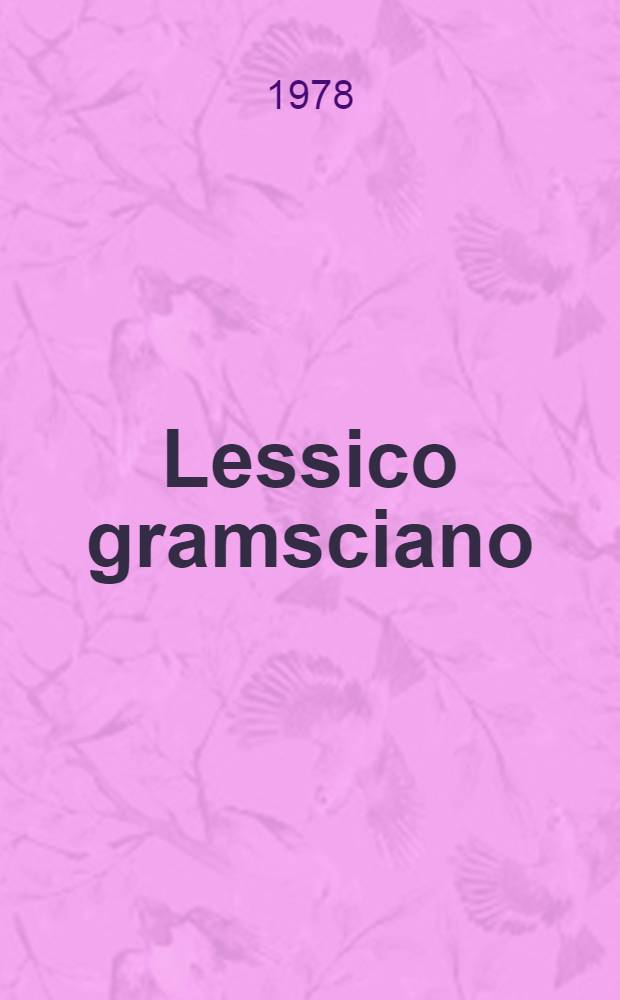 Lessico gramsciano