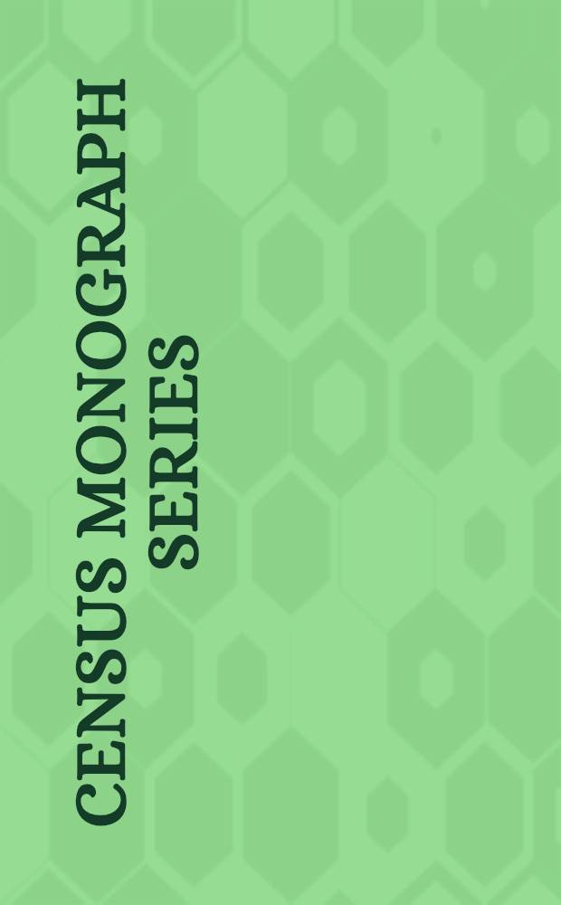 Census monograph series