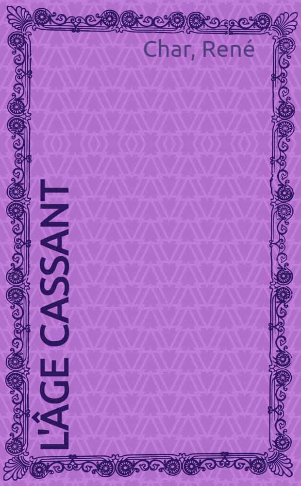 L'âge cassant