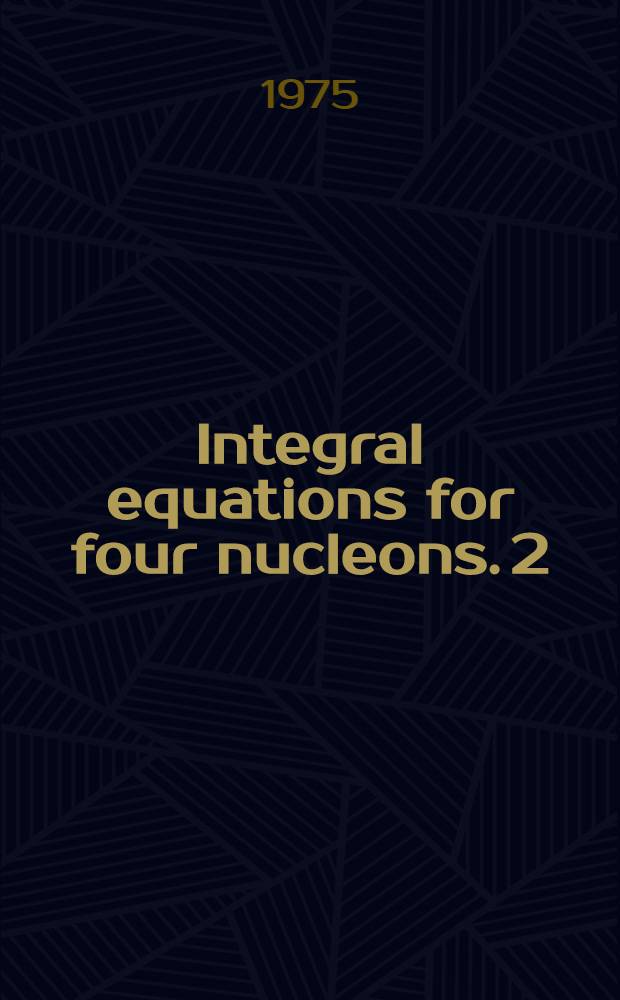Integral equations for four nucleons. 2 : Angular momentum reduction