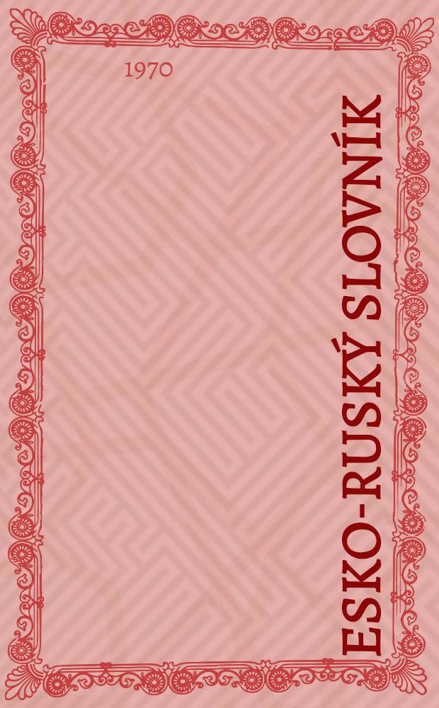 Česko-ruský slovník