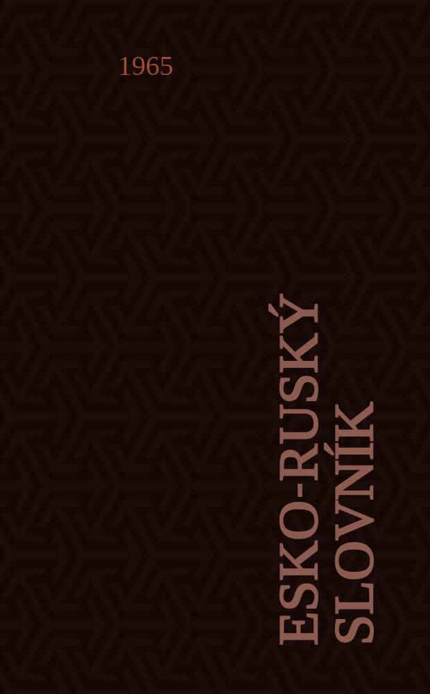 Česko-ruský slovník