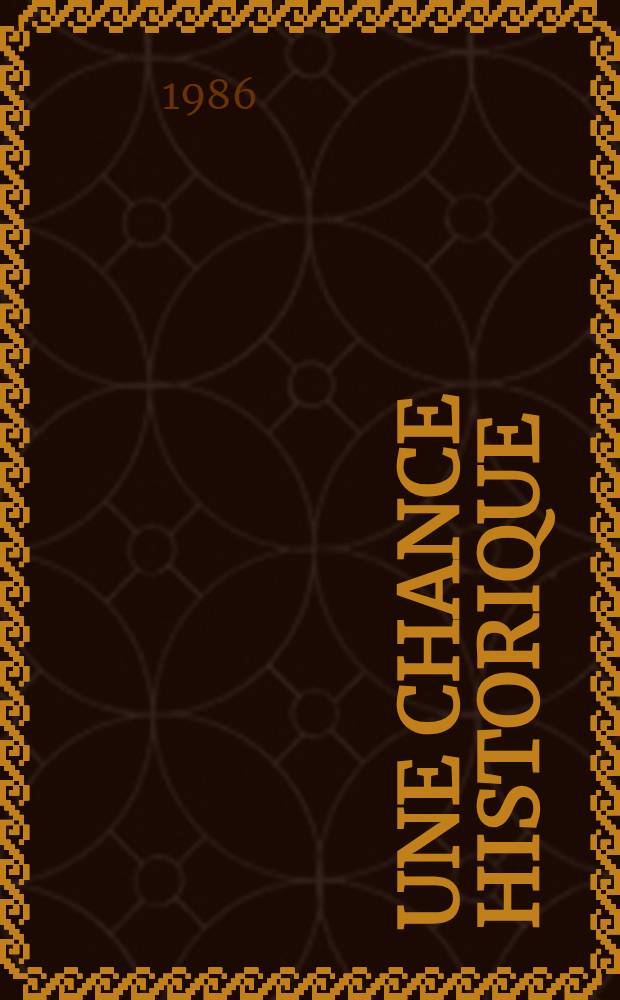 Une chance historique : Les experts sov. et la décision de l'U.R.S.S. de proroger le moratoire unilatéral sur les essais nucléaires