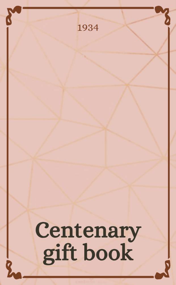 Centenary gift book