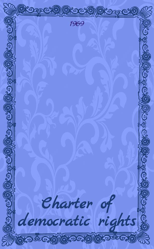 Charter of democratic rights