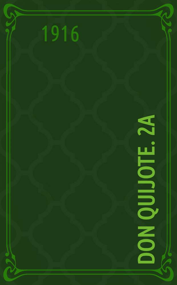 Don Quijote. 2a