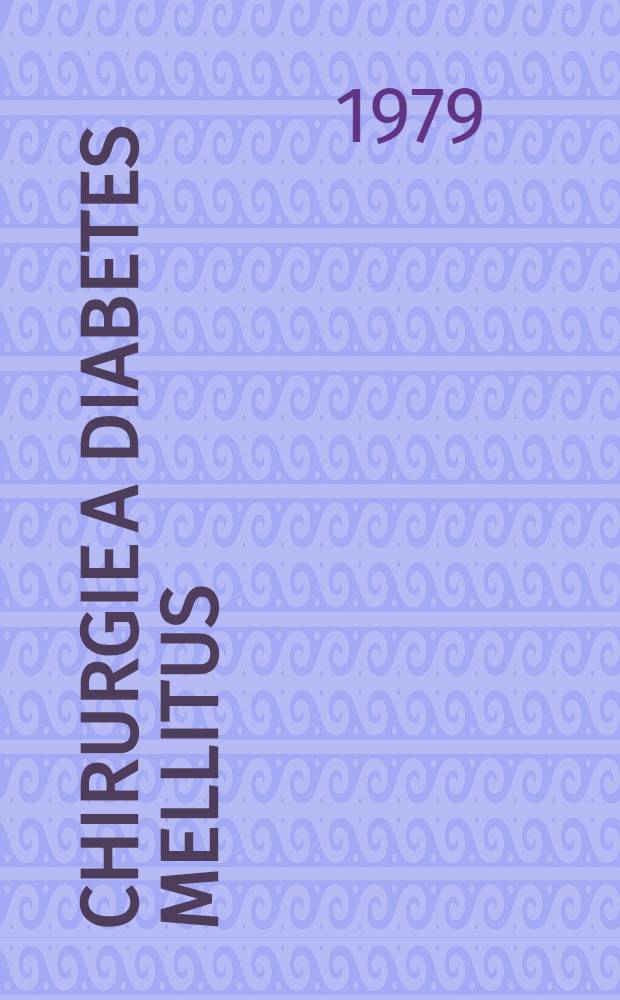 Chirurgie a Diabetes mellitus