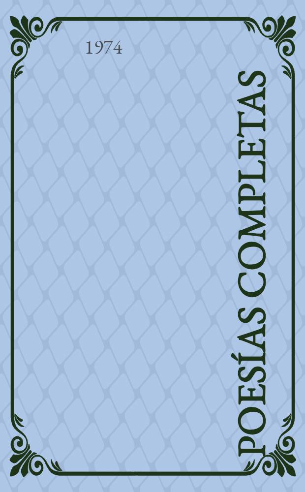 Poesías completas
