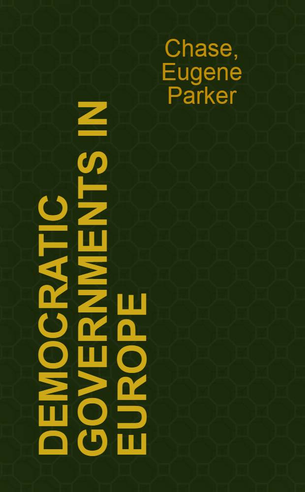 Democratic governments in Europe