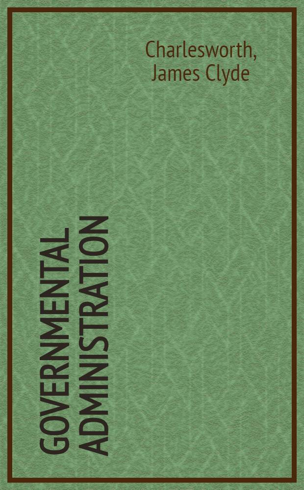 Governmental administration