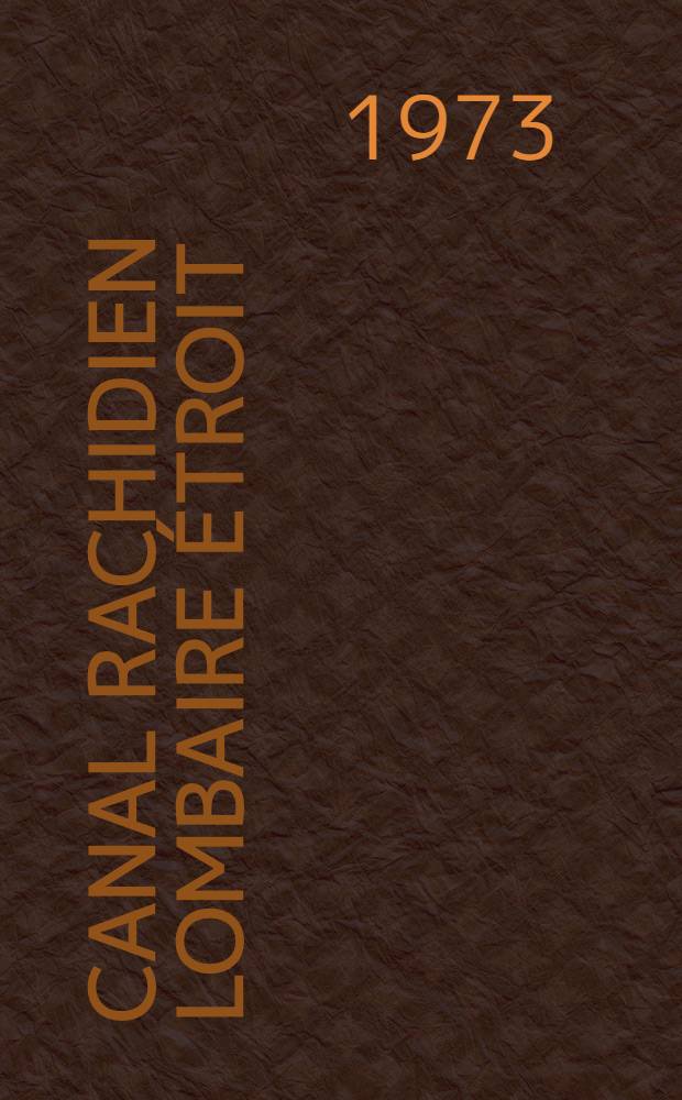 Canal rachidien lombaire étroit : Étude de 32 cas : Thèse ..