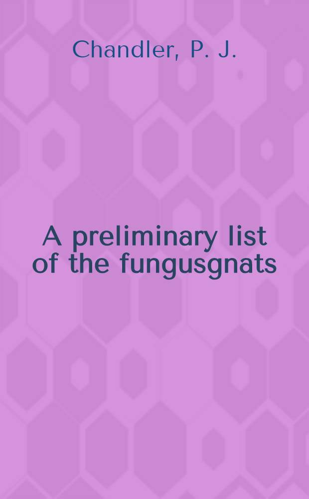 A preliminary list of the fungusgnats (Diptera, Mycetophilidae) of Ireland