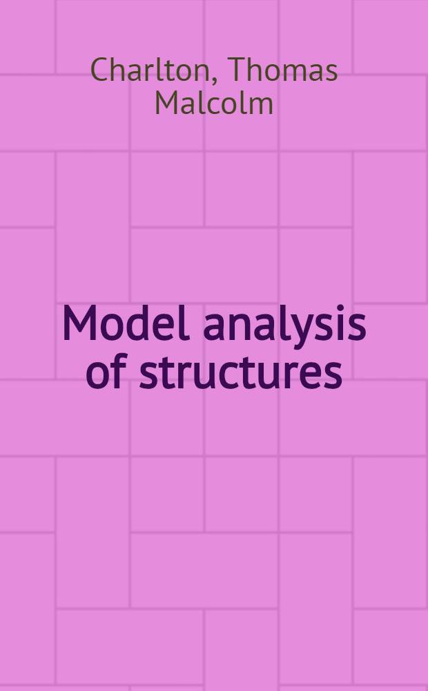 Model analysis of structures