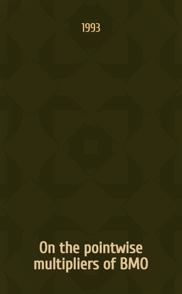 On the pointwise multipliers of BMO(p)