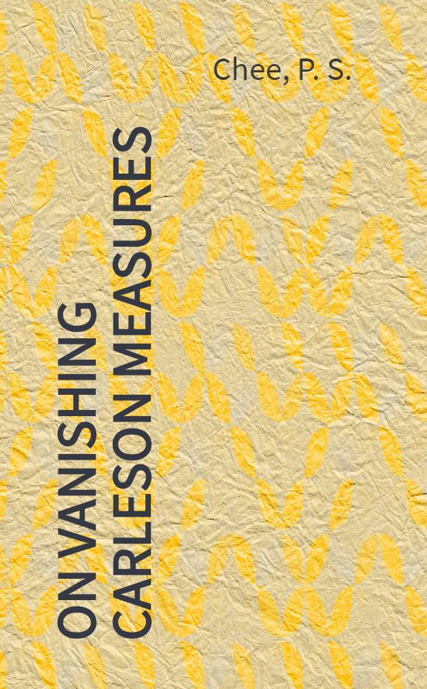 On vanishing Carleson measures