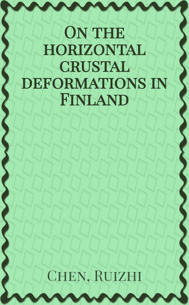 On the horizontal crustal deformations in Finland