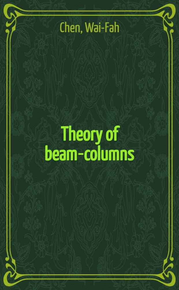 Theory of beam-columns