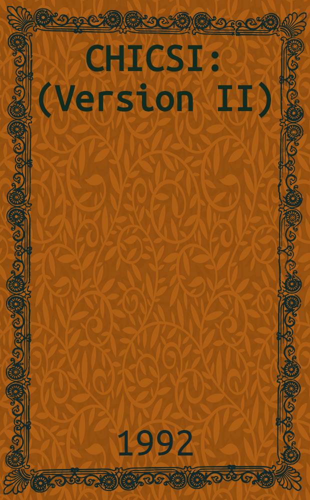 CHICSI : (Version II) : A proposal for a multi-detector ΔE-E particle telescope