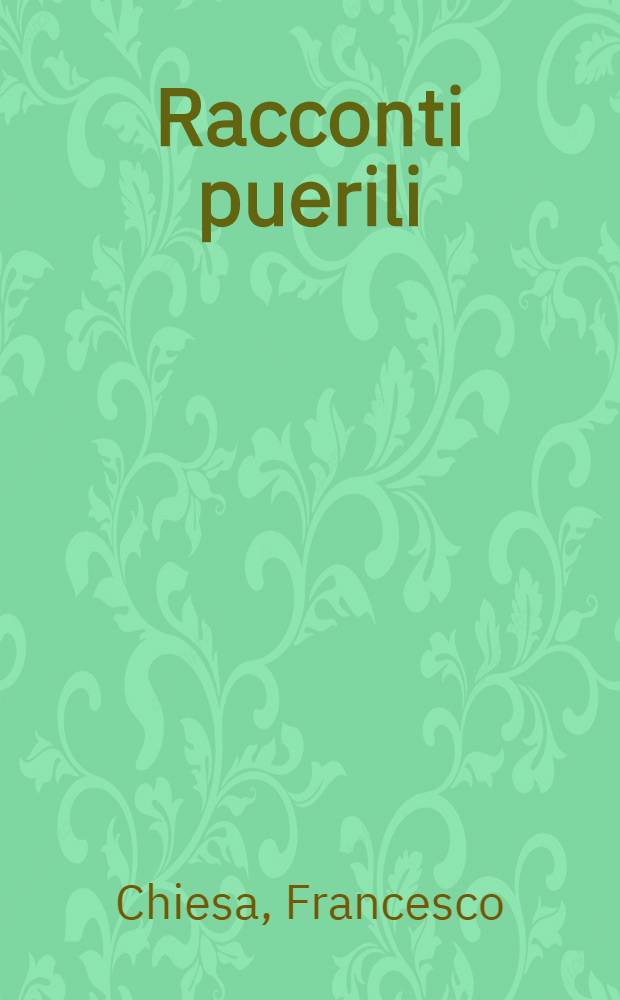 ... Racconti puerili